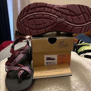 Chaco Women's Sandals in Berry and Black